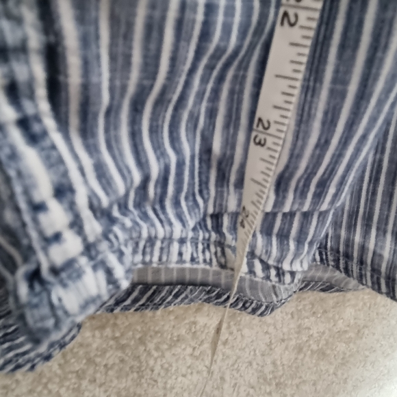 Vintage Billabong Shirt Mens Size Medium Long Sleeve Button Up Stripe Blue White - Picture 10 of 10